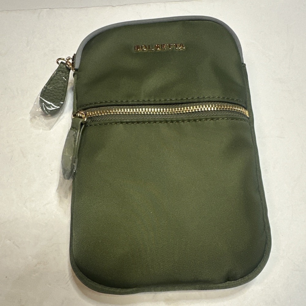 BOLSETTA RFID Neoprene Hip Pouch Beltfree Bag Magnetic Olive Green NWOT!